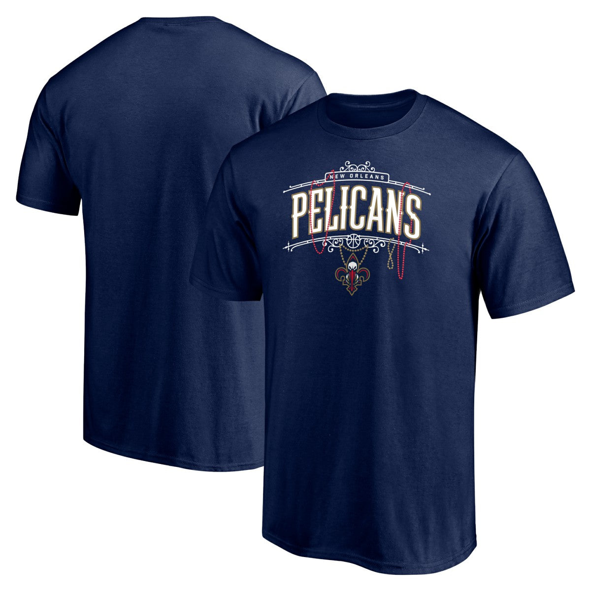 Navy New Orleans Pelicans Push Ahead T-Shirt | NBA