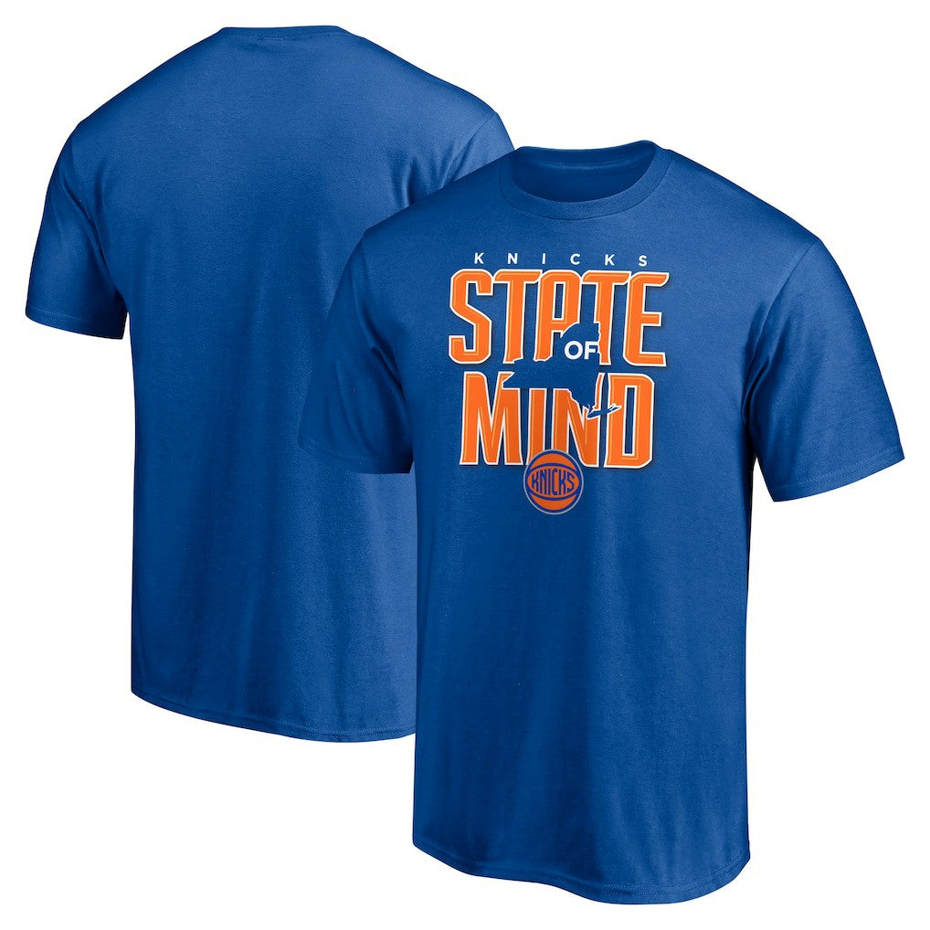 Blue New York Knicks Push Ahead T-Shirt | NBA