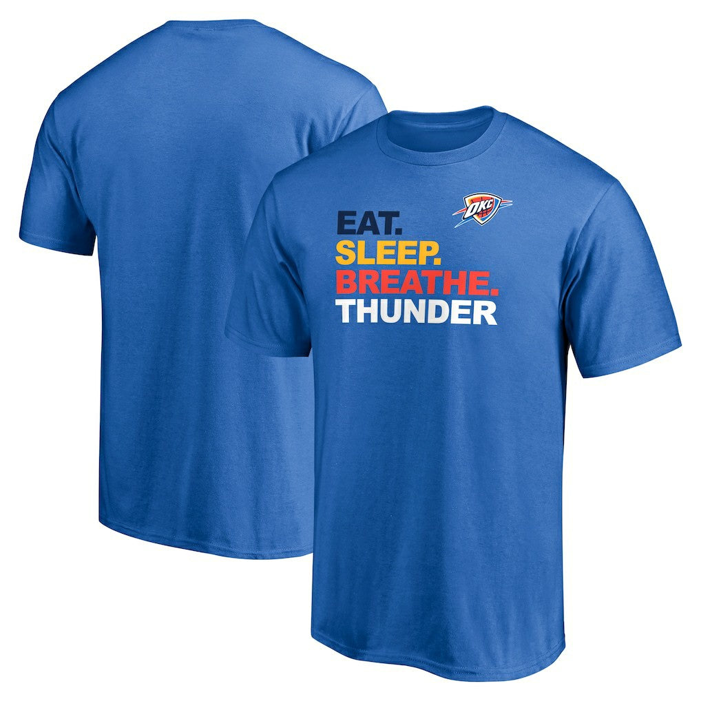Blue Oklahoma City Thunder Push Ahead T-Shirt | NBA