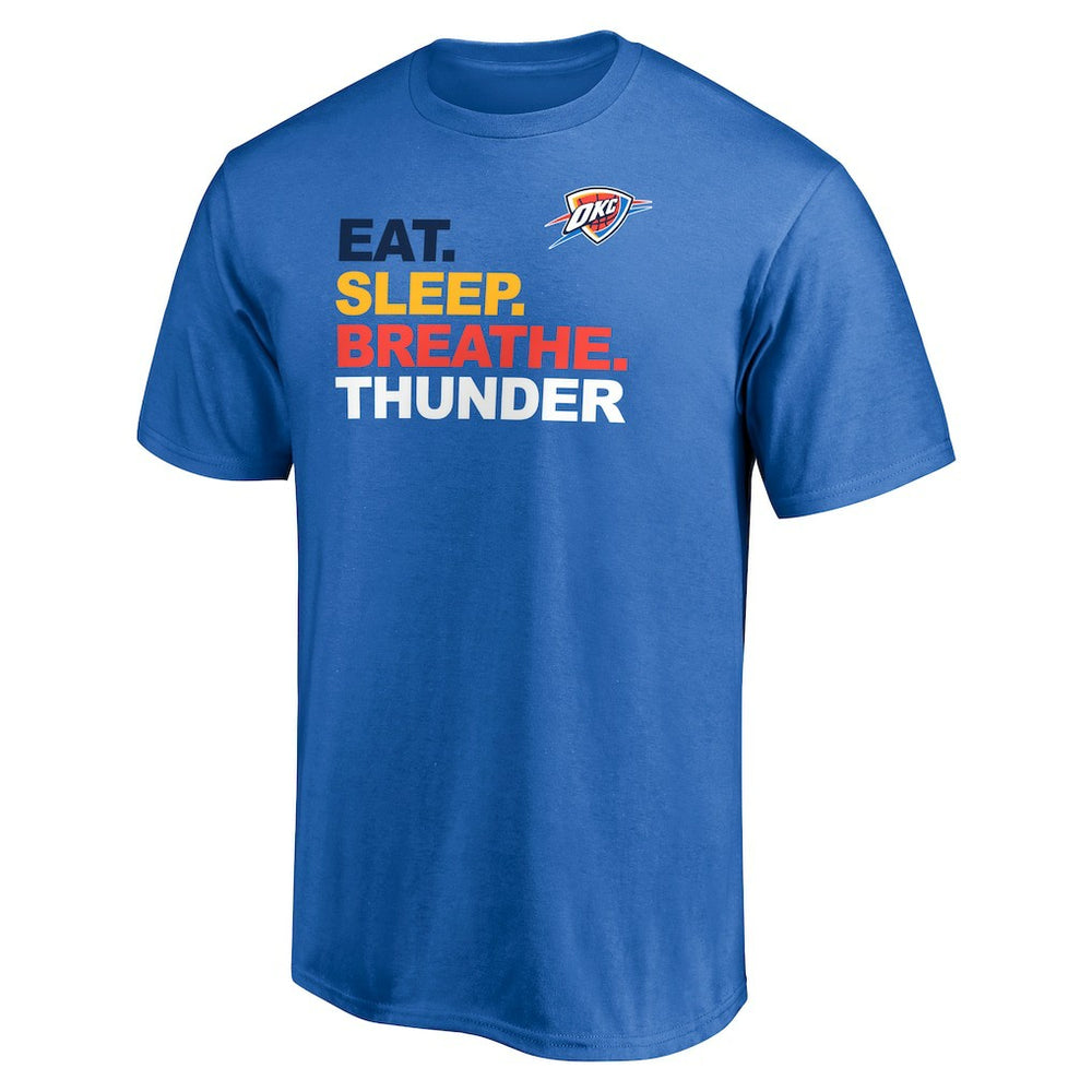 Blue Oklahoma City Thunder Push Ahead T-Shirt | NBA