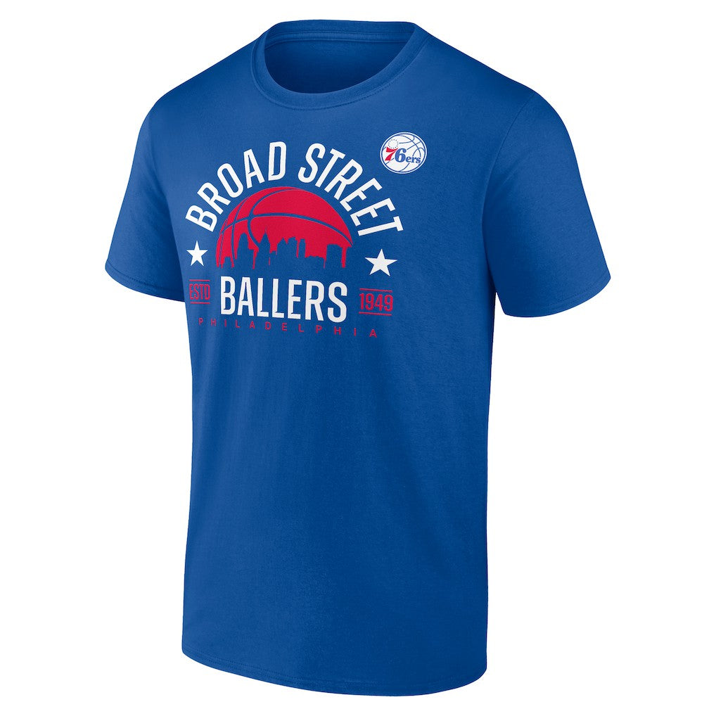 Royal Philadelphia 76ers Core Hometown Launch T-Shirt | NBA