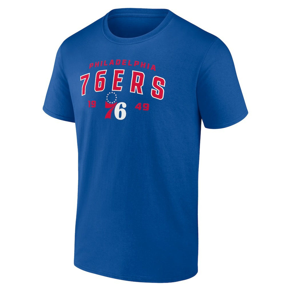 Royal Philadelphia 76ers Rebel Logo T-Shirt | NBA