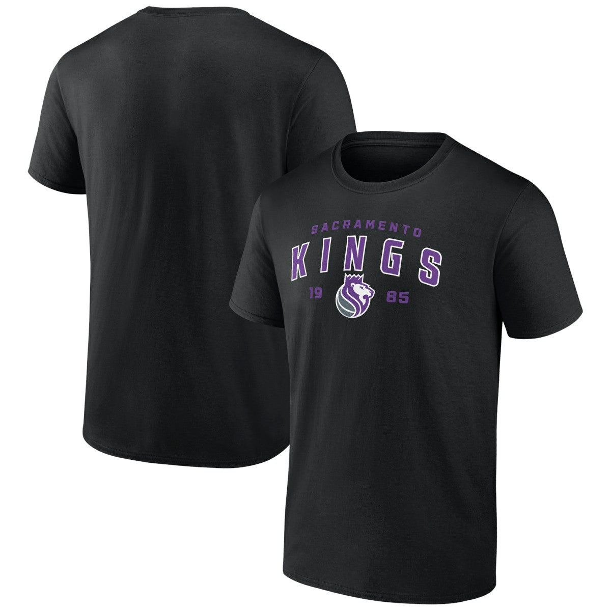 Black Sacramento Kings Rebel Logo T-Shirt | NBA
