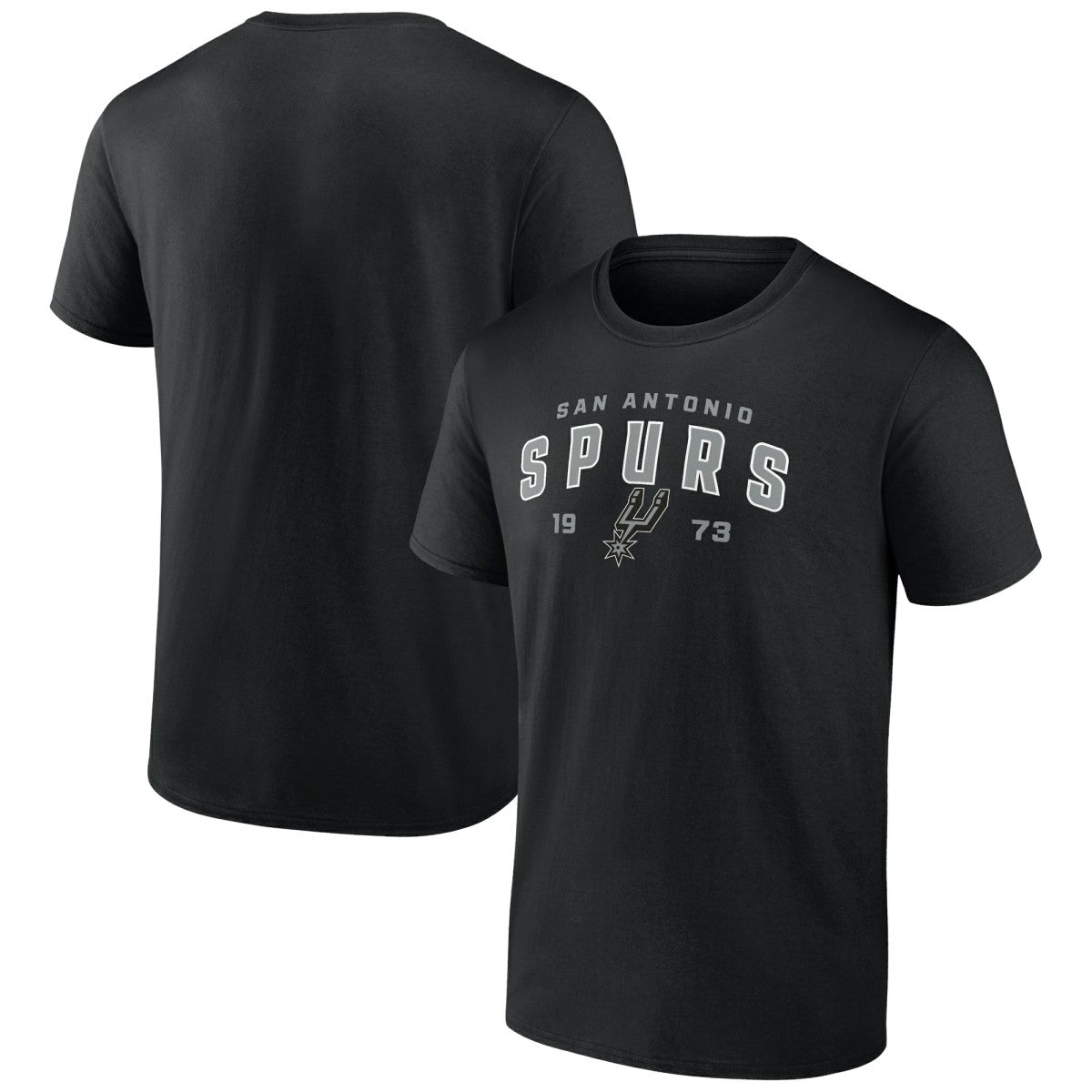 Black San Antonio Spurs Rebel Logo T-Shirt | NBA