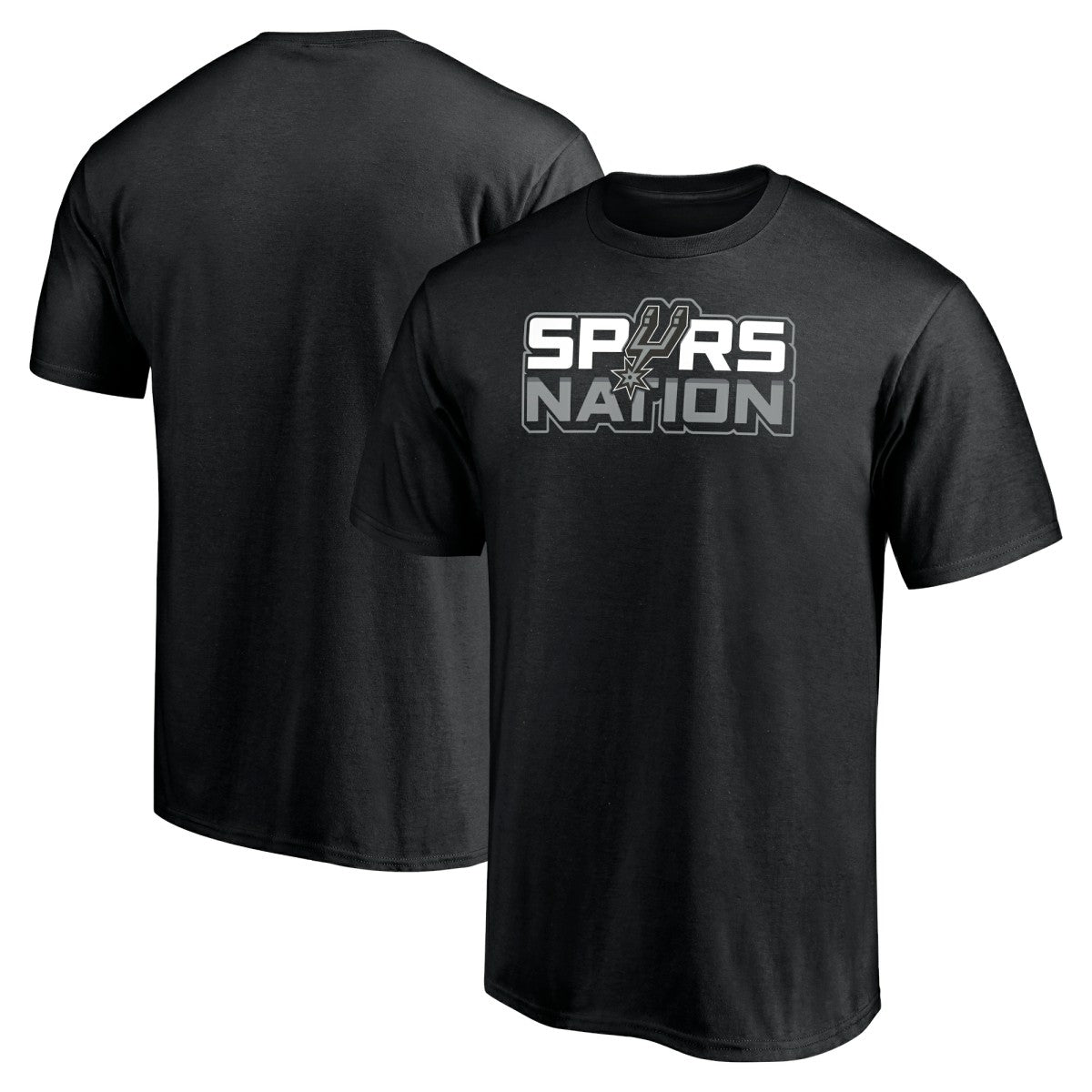 Black San Antonio Spurs Push Ahead T-Shirt | NBA