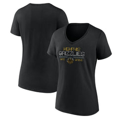 Black Memphis Grizzlies Women's Core Hometown Launch V-Neck T-Shirt | NBA