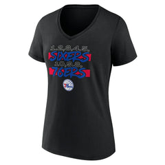 Women's Black Philadelphia 76ers Core Hometown V-Neck T-Shirt online | NBA