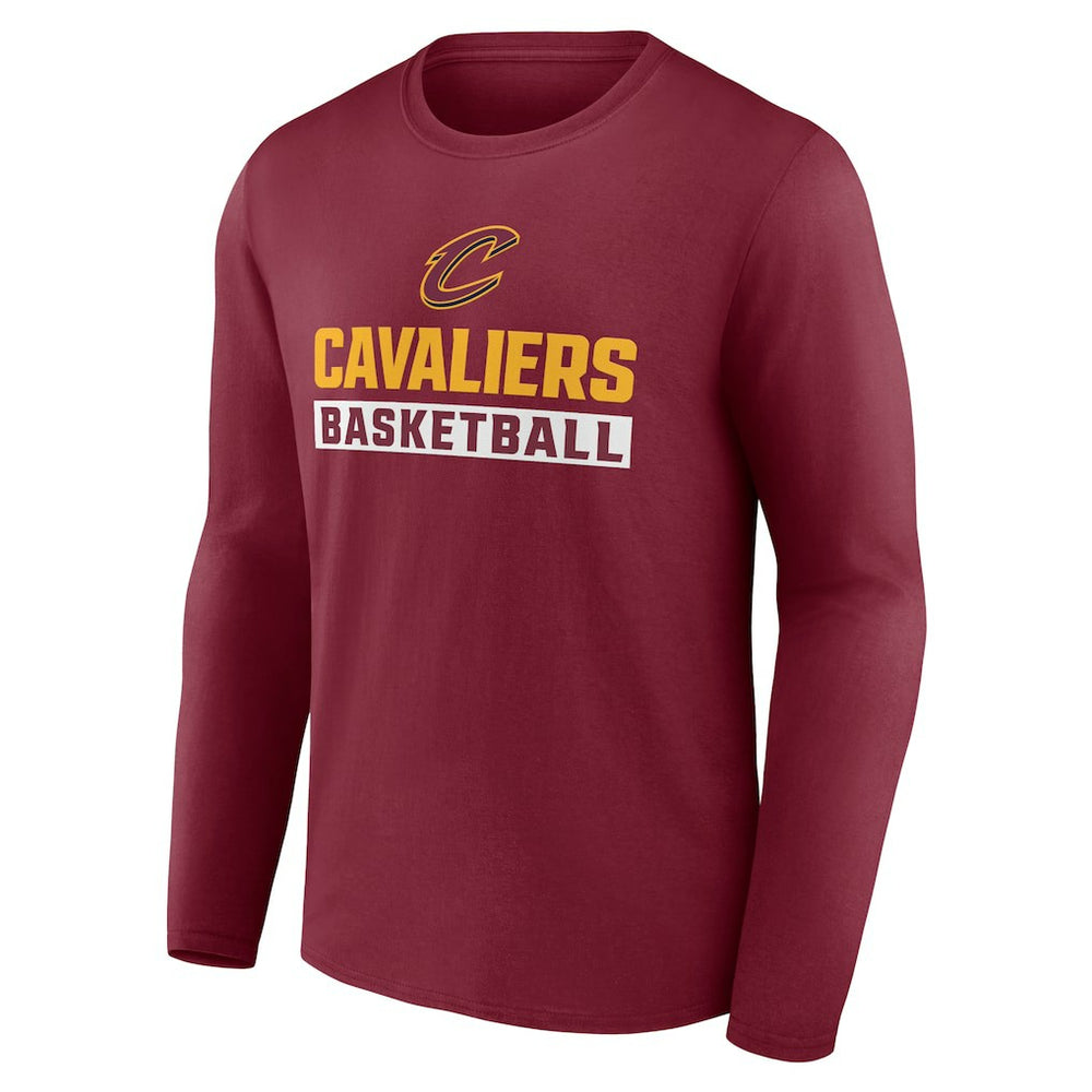 Garnet Cleveland Cavaliers Let's Go Long Sleeve T-Shirt sale | NBA
