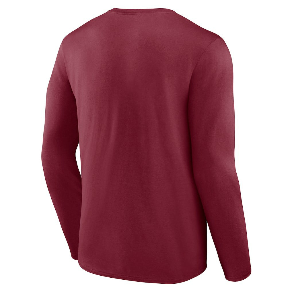 Garnet Cleveland Cavaliers Let's Go Long Sleeve T-Shirt sale | NBA