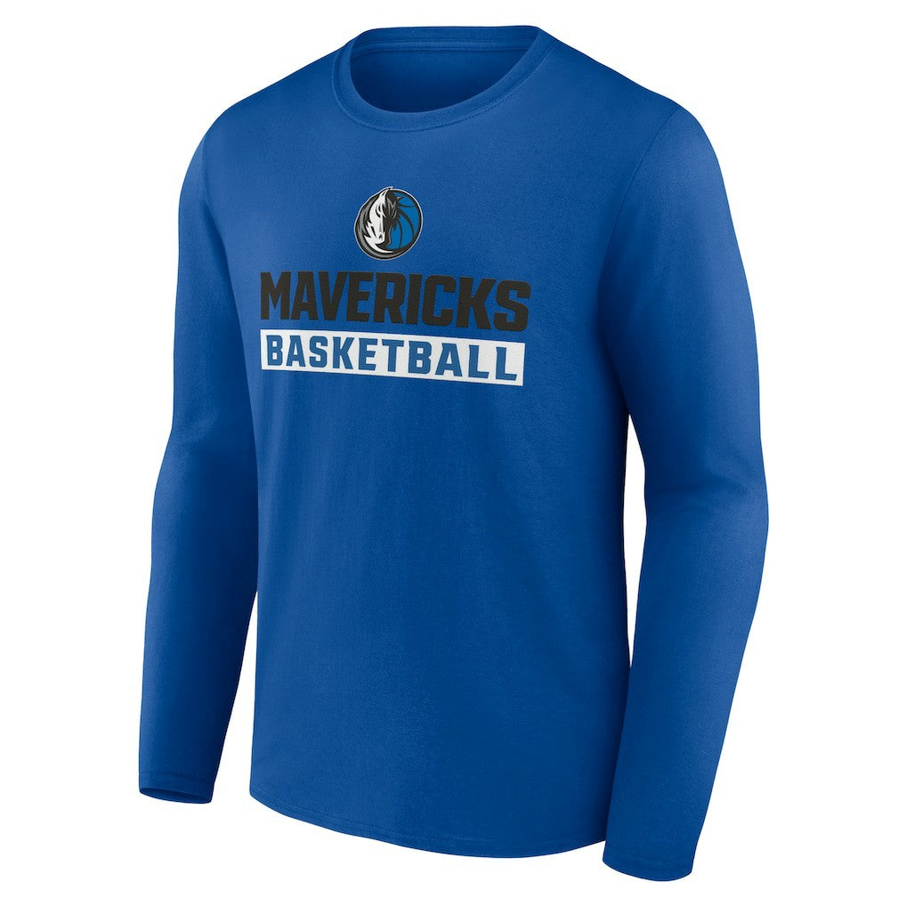 Royal Dallas Mavericks Let's Go Long Sleeve T-Shirt sale | NBA