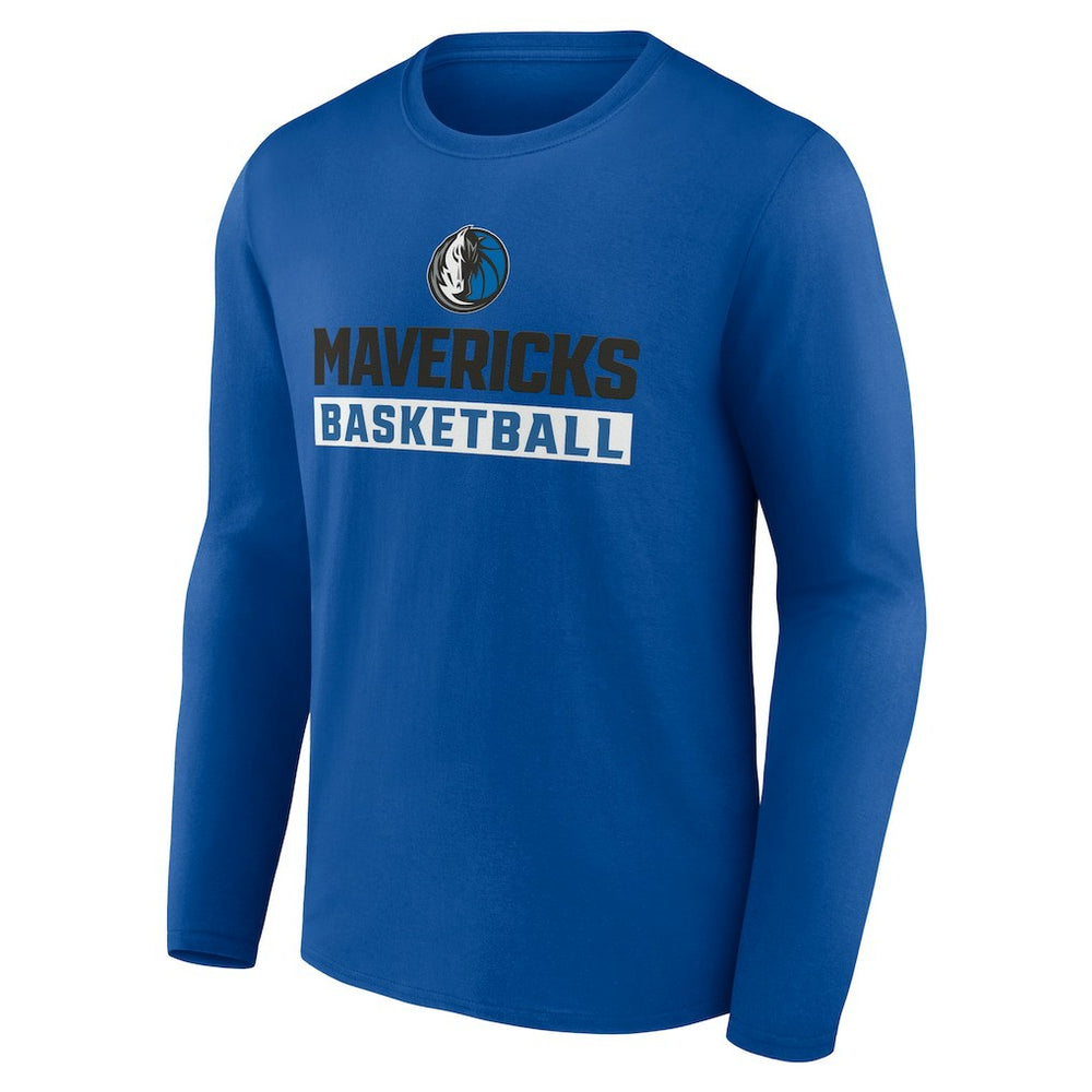 Royal Dallas Mavericks Let's Go Long Sleeve T-Shirt sale | NBA