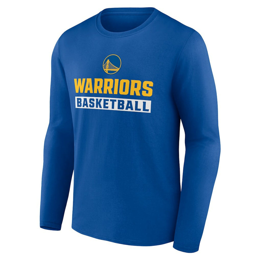 Royal Golden State Warriors Let's Go Long Sleeve T-Shirt sale | NBA