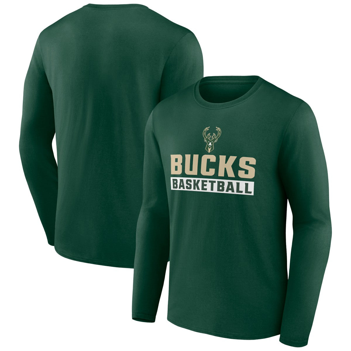 Green Milwaukee Bucks Let's Go Long Sleeve T-Shirt | NBA