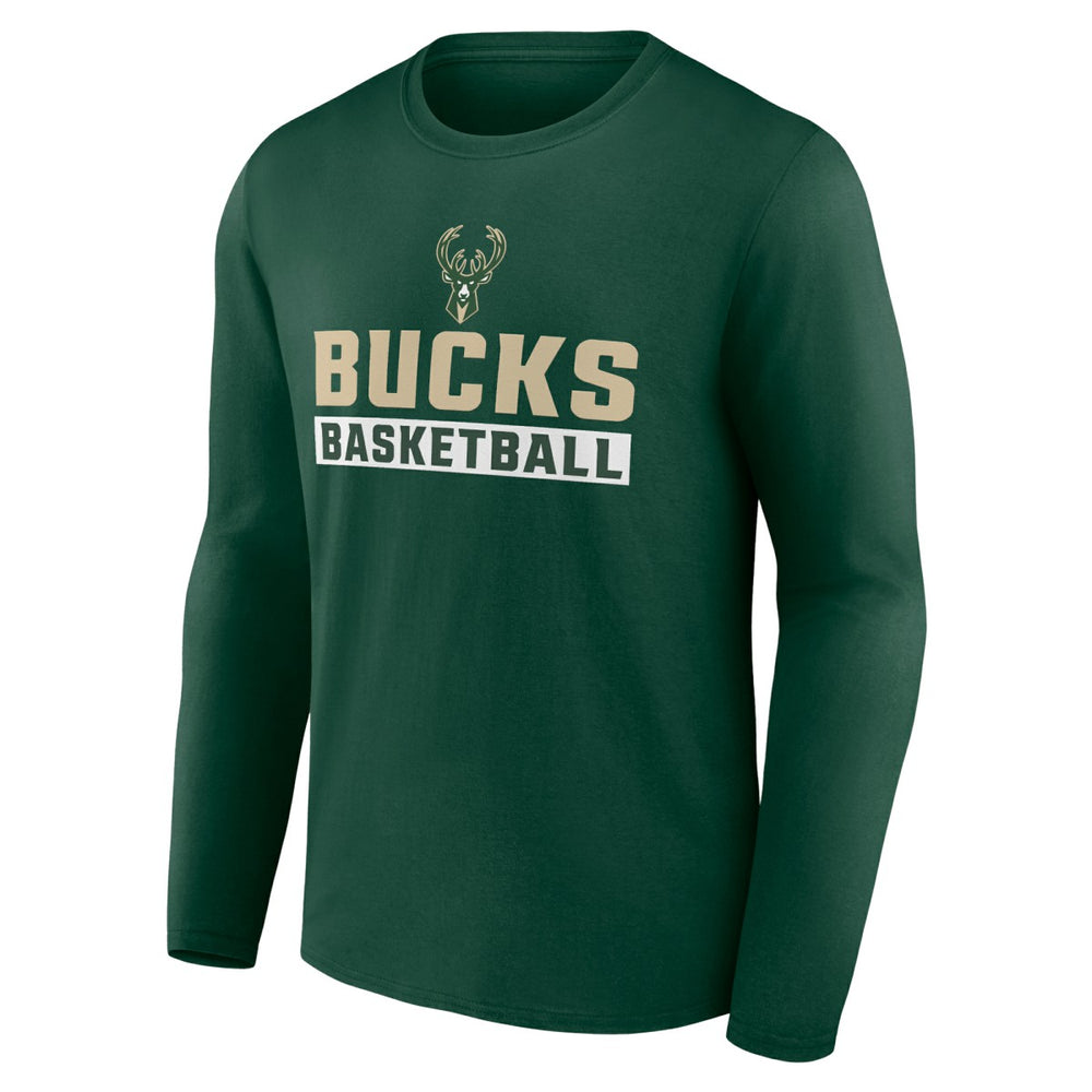 Green Milwaukee Bucks Let's Go Long Sleeve T-Shirt | NBA