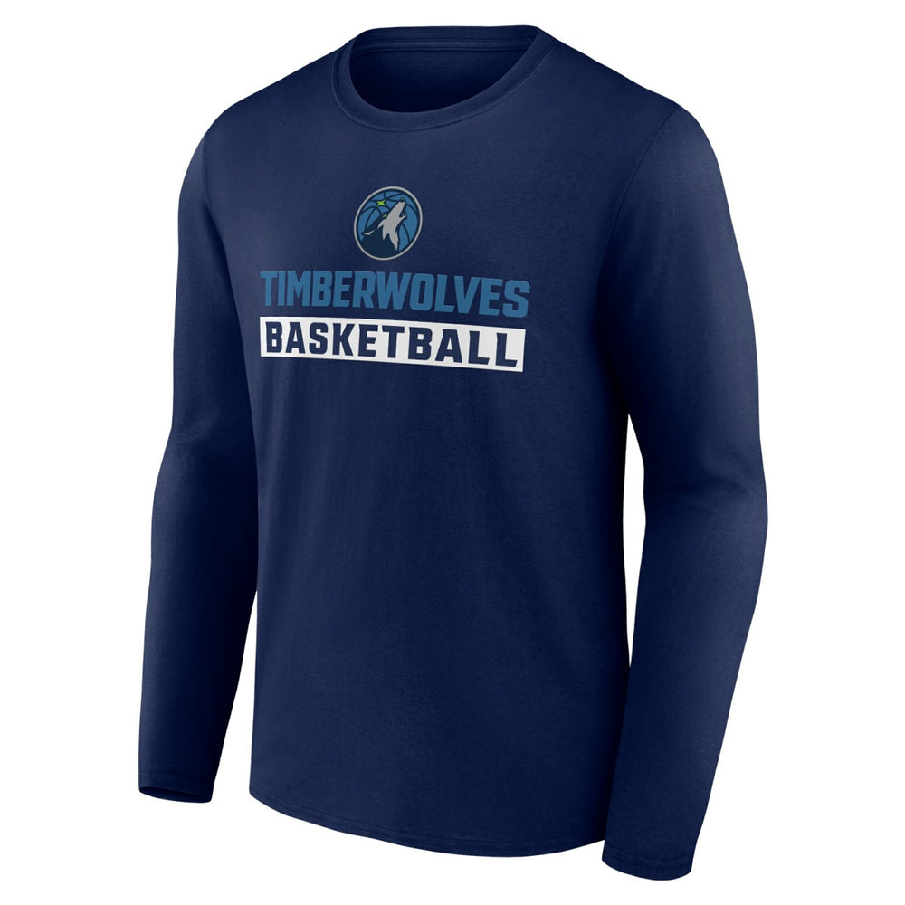 Navy Minnesota Timberwolves Let's Go Long Sleeve T-Shirt | NBA