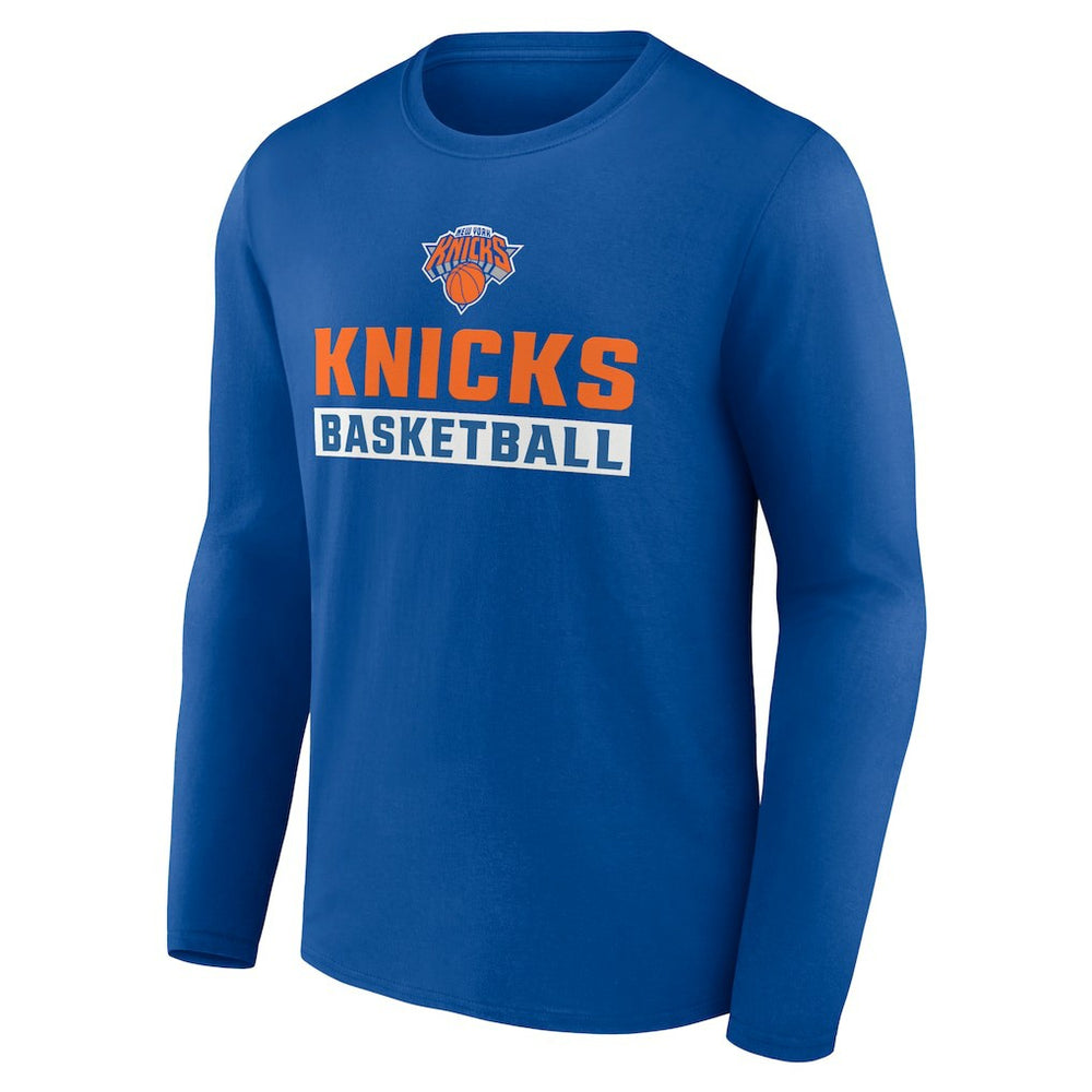 Royal New York Knicks Let's Go Long Sleeve T-Shirt | NBA