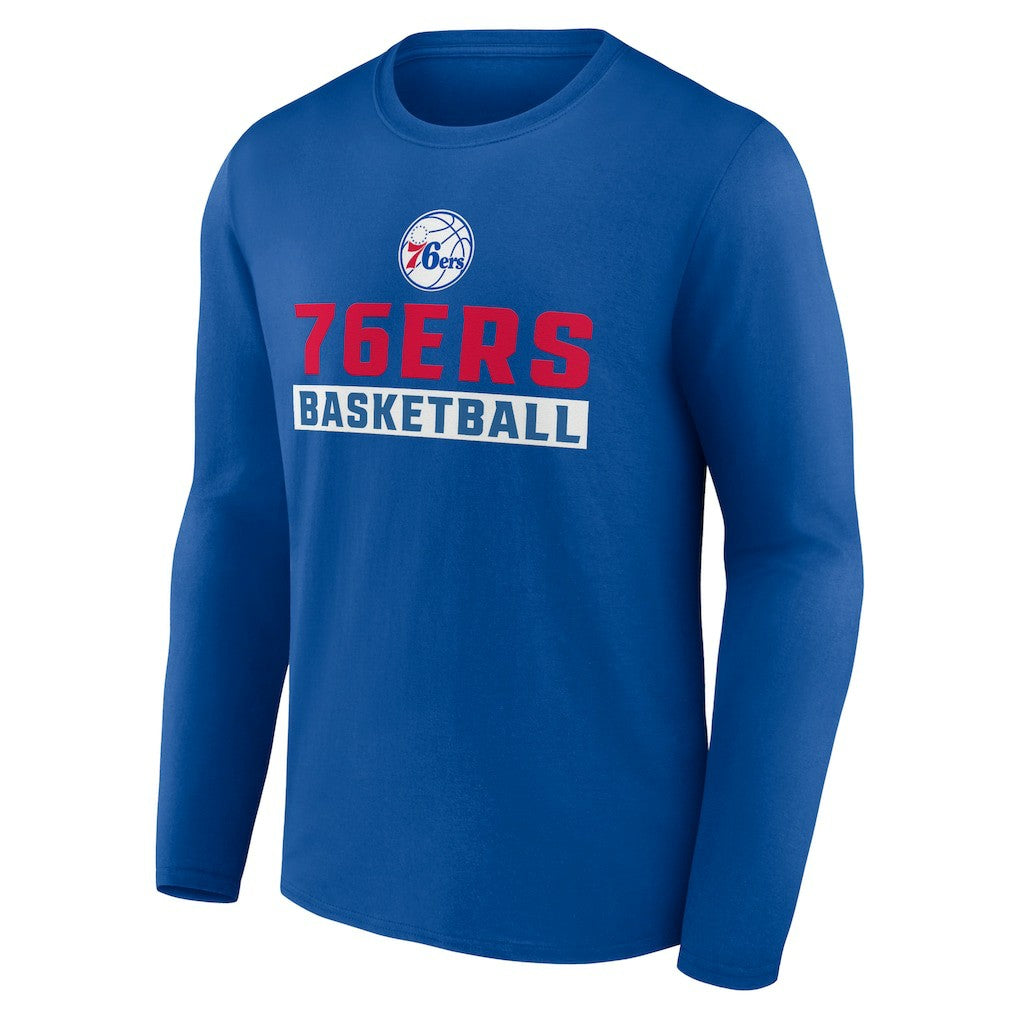 Royal Philadelphia 76ers Let's Go Long Sleeve T-Shirt | NBA