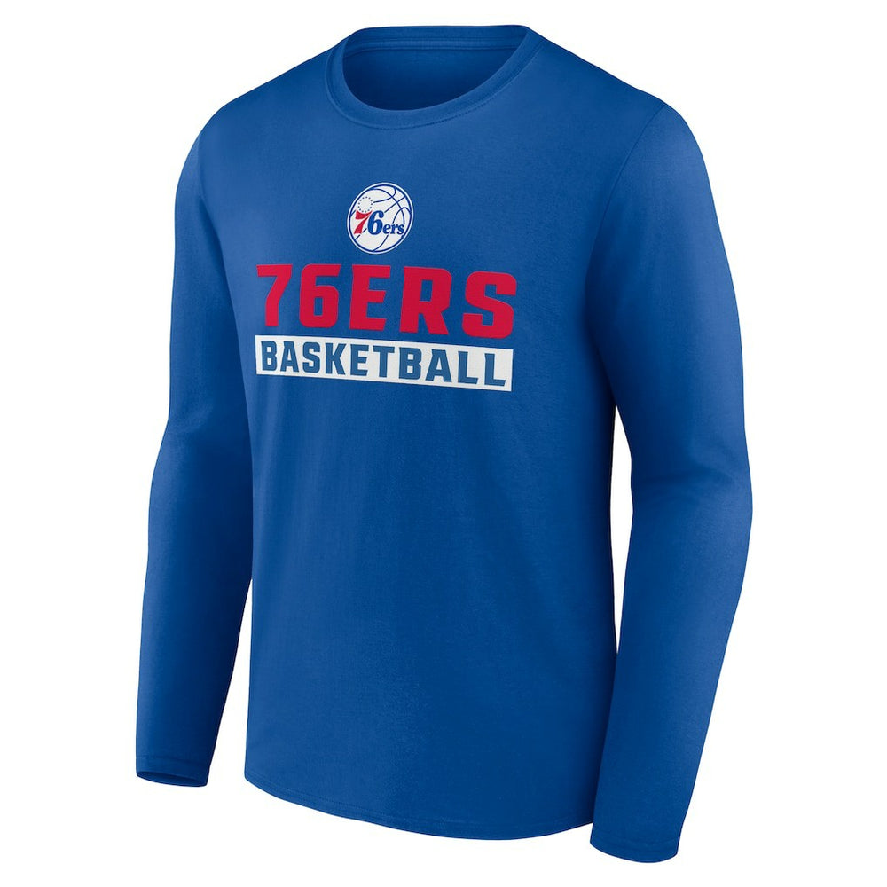 Royal Philadelphia 76ers Let's Go Long Sleeve T-Shirt | NBA