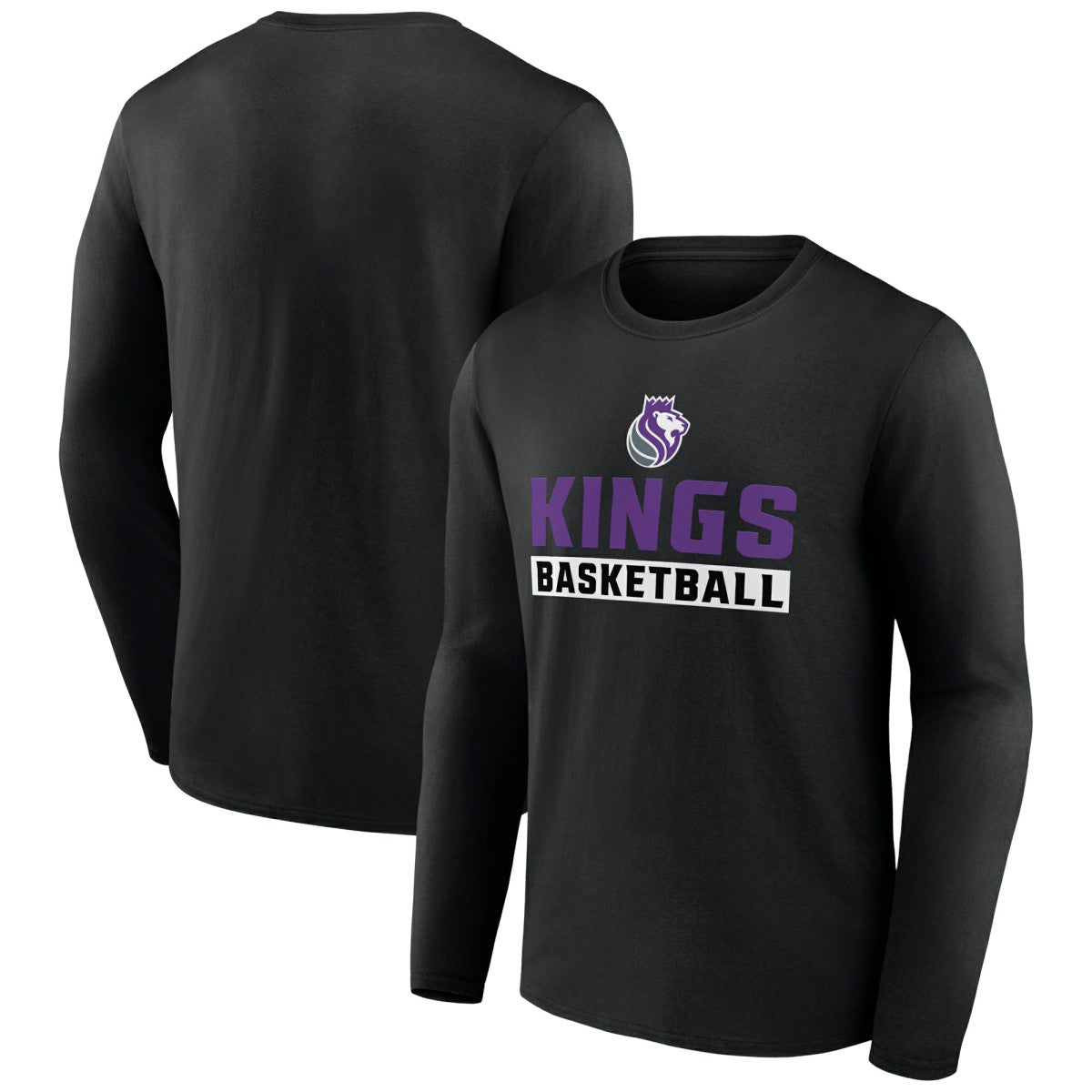 Black Sacramento Kings Let's Go Long Sleeve T-Shirt | NBA