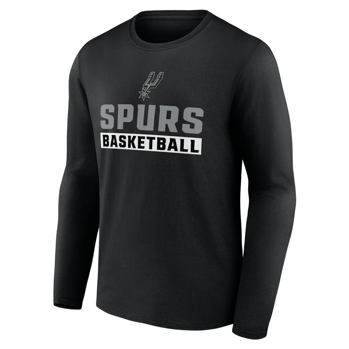 Black San Antonio Spurs Let's Go Long Sleeve T-Shirt | NBA