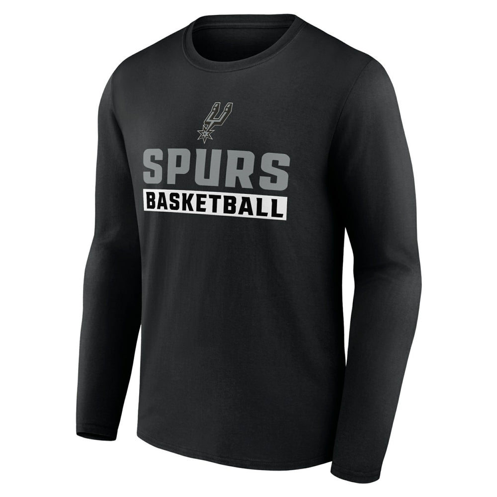 Black San Antonio Spurs Let's Go Long Sleeve T-Shirt | NBA