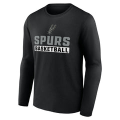 Black San Antonio Spurs Let's Go Long Sleeve T-Shirt | NBA