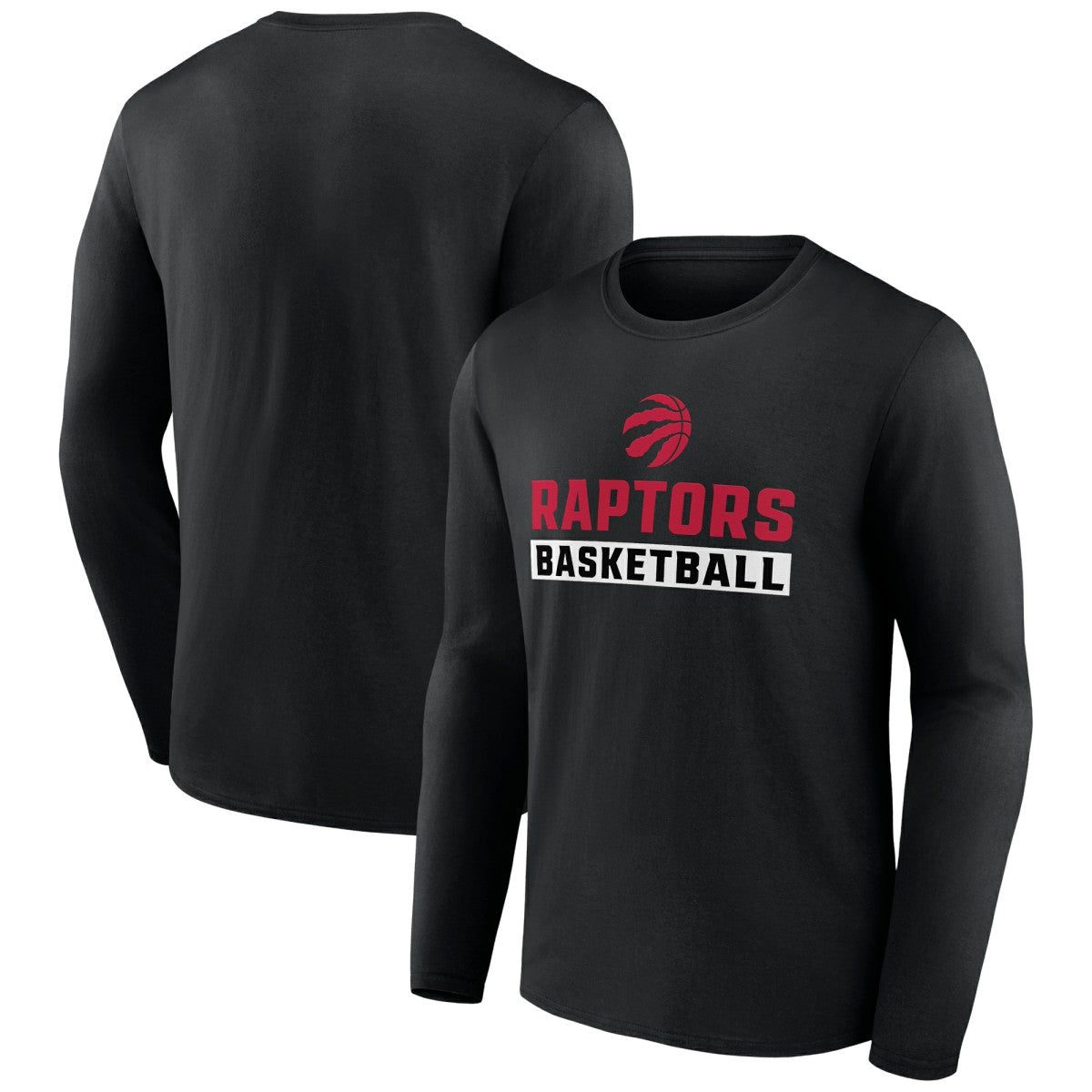 Black Toronto Raptors Let's Go Long Sleeve T-Shirt | NBA