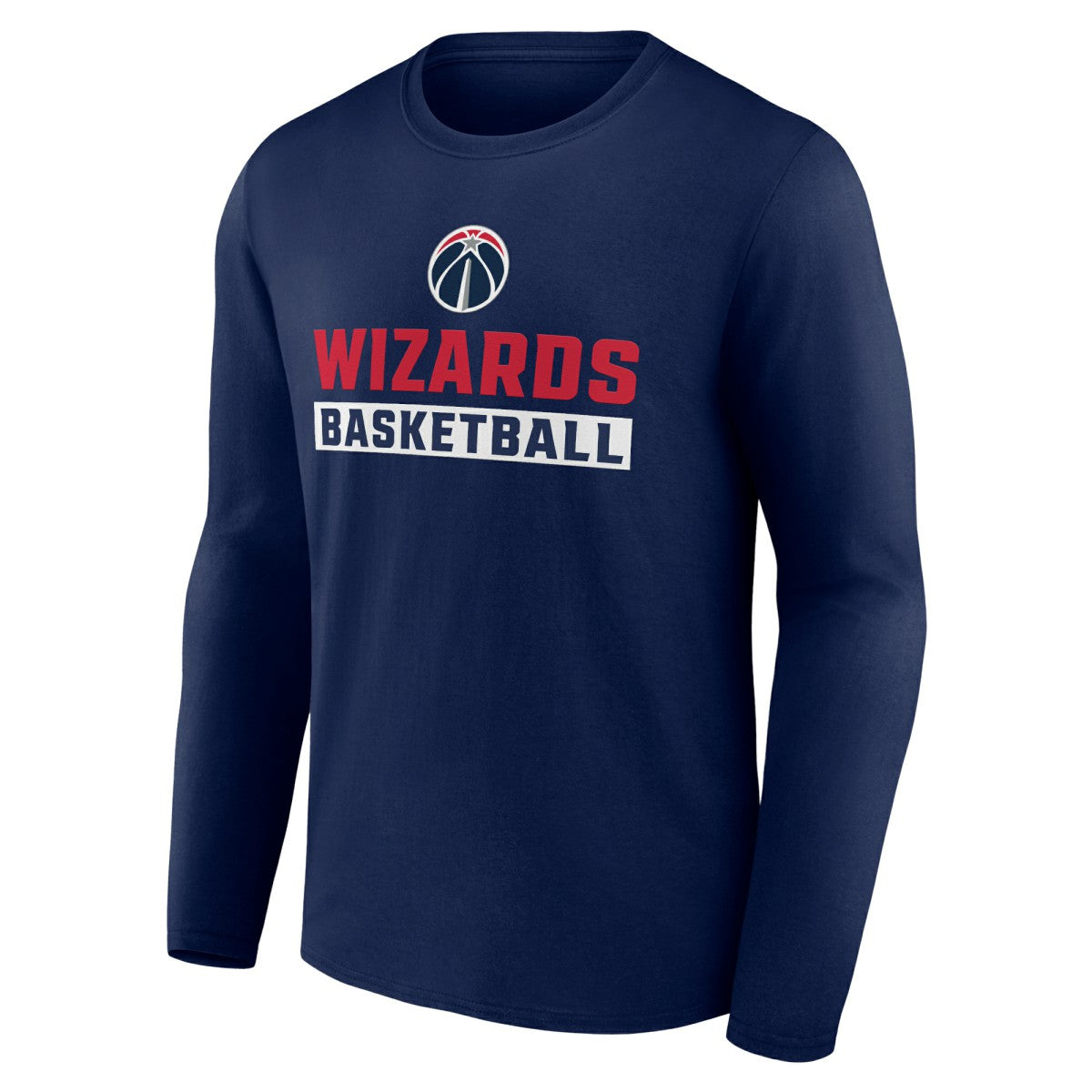 Navy Washington Wizards Let's Go Long Sleeve T-Shirt | NBA
