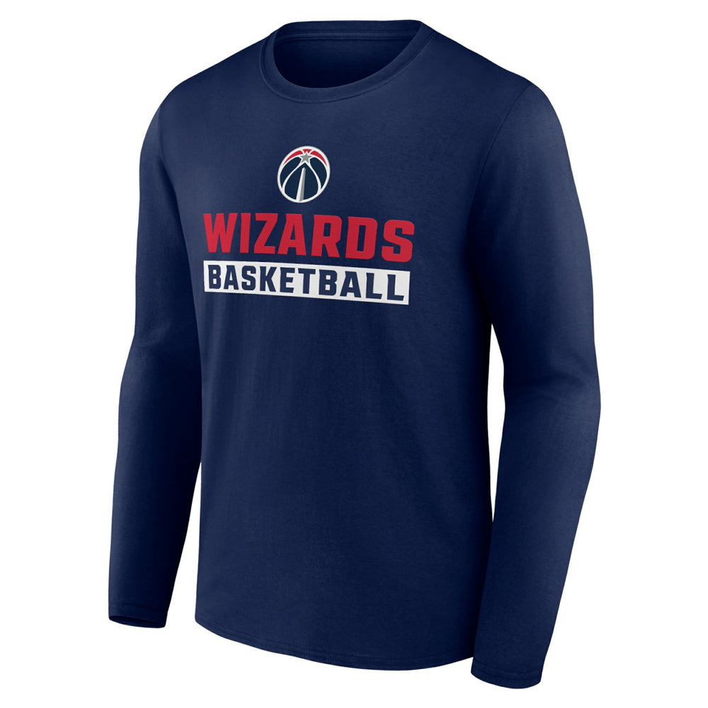 Navy Washington Wizards Let's Go Long Sleeve T-Shirt | NBA