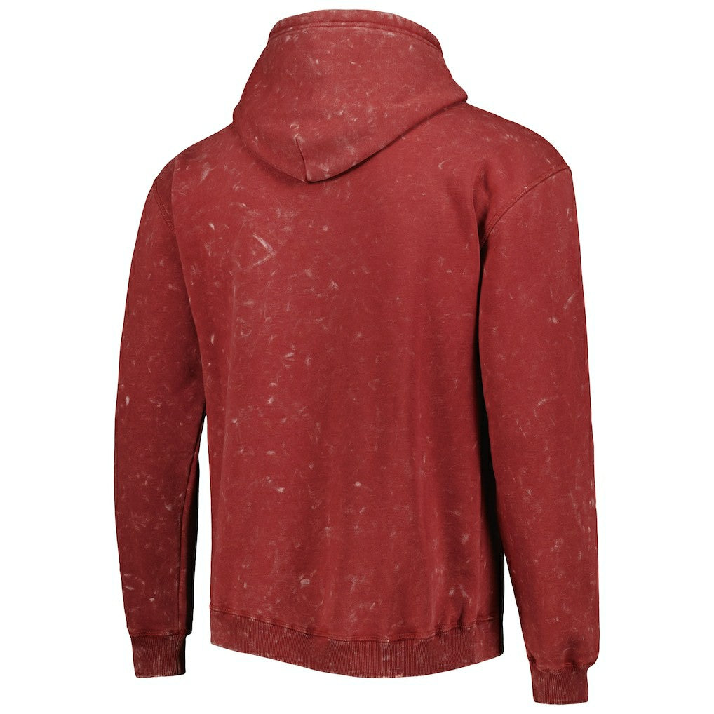 Red Chicago Bulls The Wild Collective Unisex Tonal Acid Wash Pullover Hoodie | NBA