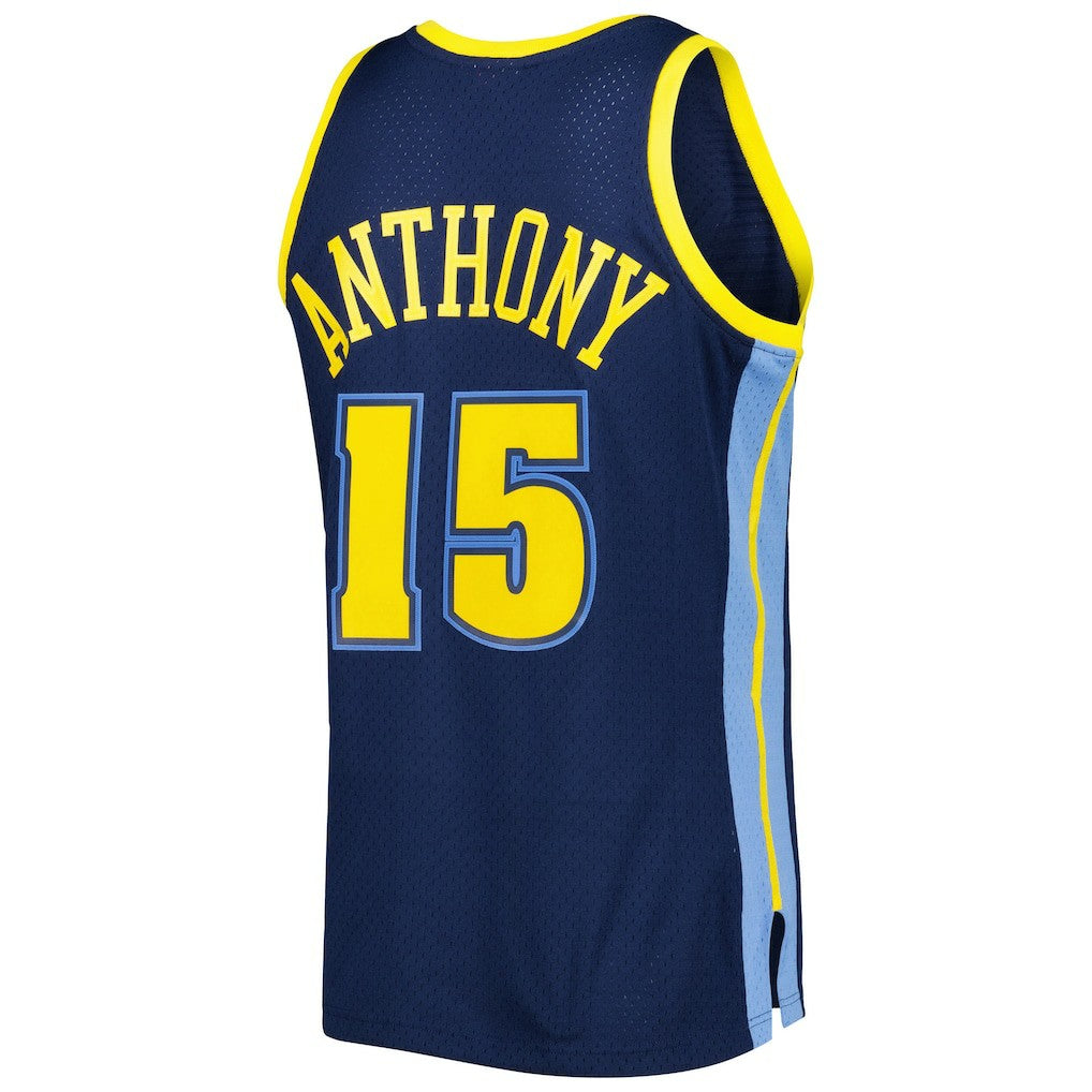 Navy Carmelo Anthony Denver Nuggets Hardwood Classics Swingman Jersey sale | NBA