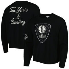 Black Brooklyn Nets AUTHMADE 10th Anniversary Pullover Sweater | NBA