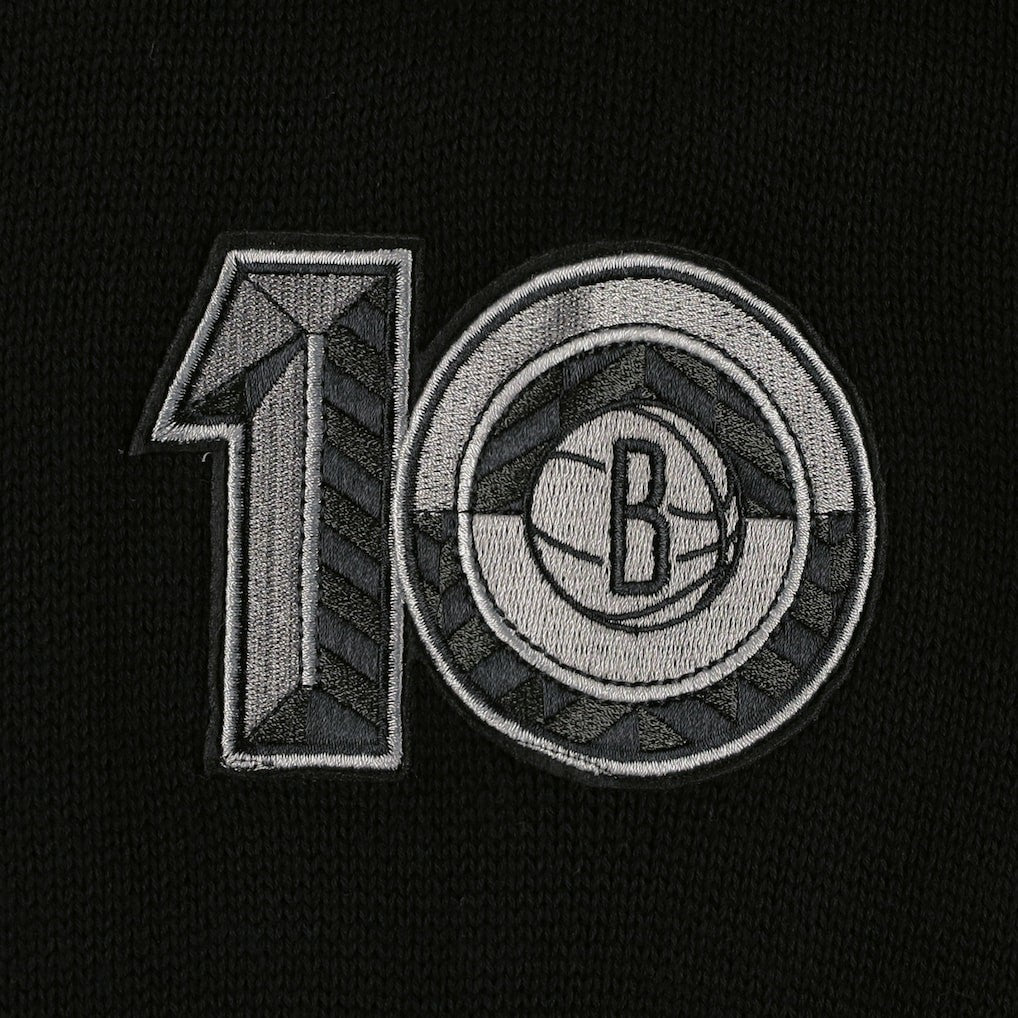 Black Brooklyn Nets AUTHMADE 10th Anniversary Pullover Sweater | NBA
