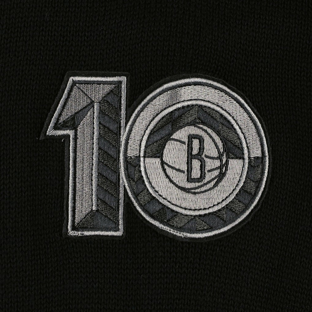 Black Brooklyn Nets AUTHMADE 10th Anniversary Pullover Sweater | NBA
