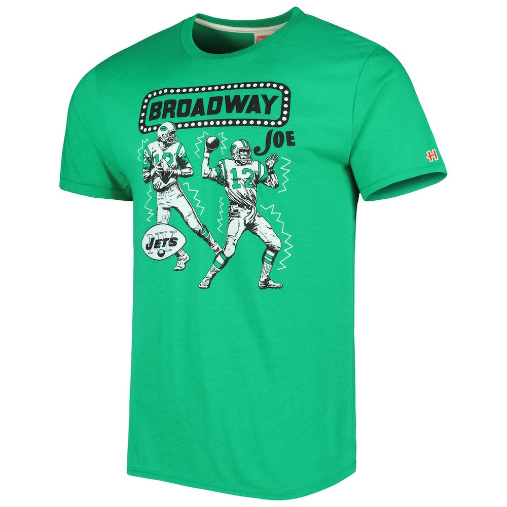 New York Jets Joe Namath  Homage Unisex Unisex Caricature Retired Player Tri-Blend T-Shirt | NFL Hot