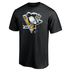Pittsburgh Penguins Snow Logo T-Shirt -  NHL T-shirts
