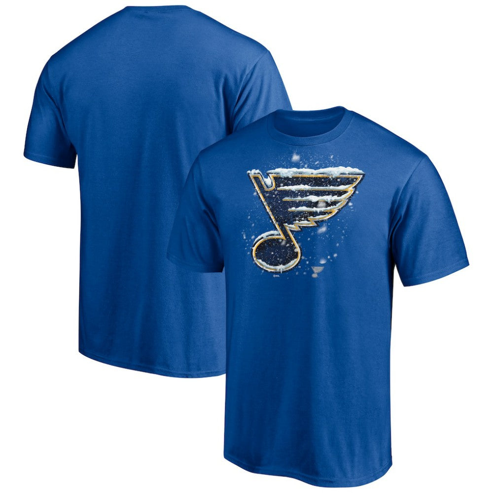 St. Louis Blues Snow Logo T-Shirt -  NHL T-shirts