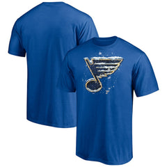 St. Louis Blues Snow Logo T-Shirt -  NHL T-shirts