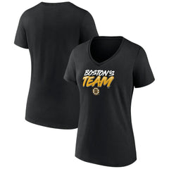 Boston Bruins Women's Active Edge V-Neck T-Shirt -  NHL T-shirts
