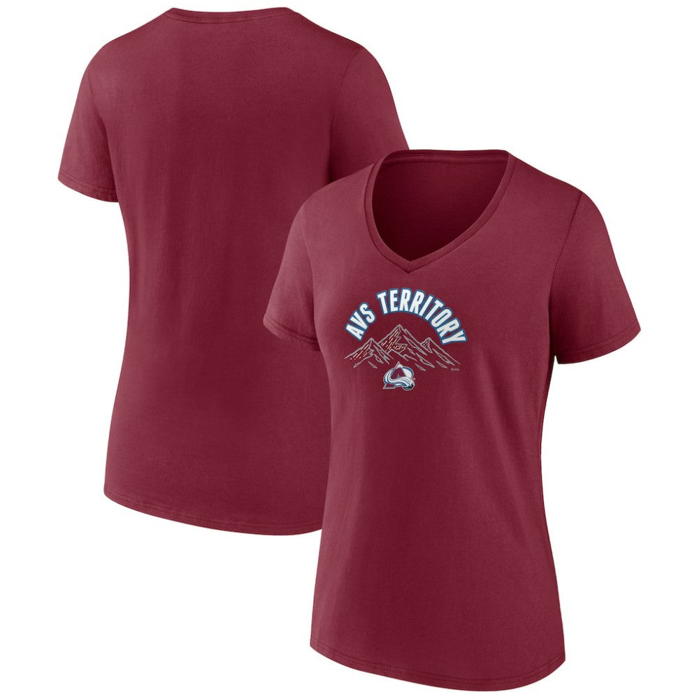 Colorado Avalanche Women's Active Edge V-Neck T-Shirt -  NHL T-shirts
