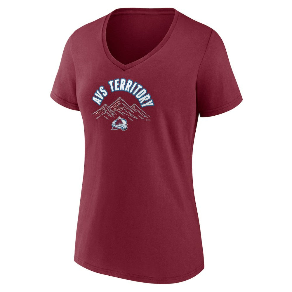 Colorado Avalanche Women's Active Edge V-Neck T-Shirt -  NHL T-shirts