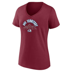 Colorado Avalanche Women's Active Edge V-Neck T-Shirt -  NHL T-shirts