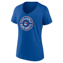 New York Rangers Women's Active Edge V-Neck T-Shirt -  NHL T-shirts