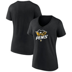 Pittsburgh Penguins Women's Active Edge V-Neck T-Shirt -  NHL T-shirts