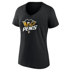 Pittsburgh Penguins Women's Active Edge V-Neck T-Shirt -  NHL T-shirts