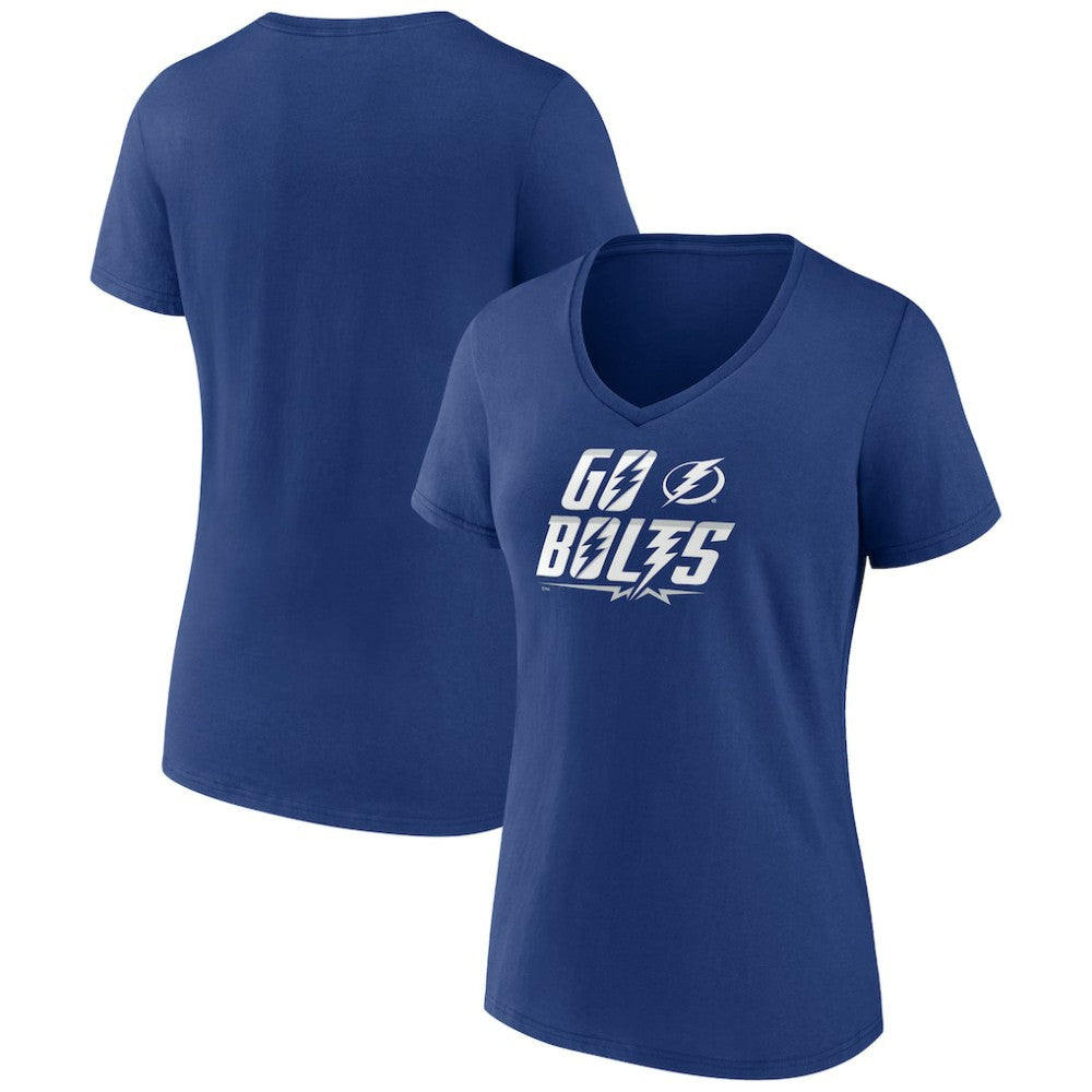 Tampa Bay Lightning Women's Active Edge V-Neck T-Shirt -  NHL T-shirts