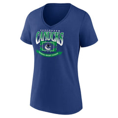 Vancouver Canucks Women's Slapshot V-Neck T-Shirt -  NHL T-shirts