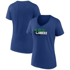 Vancouver Canucks Women's Active Edge V-Neck T-Shirt -  NHL T-shirts