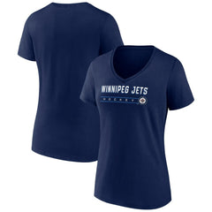 Winnipeg Jets Women's Primary Play V-Neck T-Shirt -  NHL T-shirts