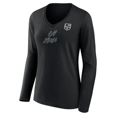 Los Angeles Kings Women's Forge Long Sleeve V-Neck T-Shirt -  NHL T-shirts